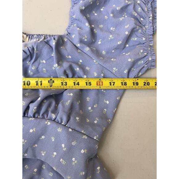 Cottage Coquette Romance Victorian Y2K Fairy Dainty Babydoll Top 2X Ditsy Floral - Picture 10 of 12